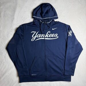 New York Yankees Hoodie Nike Therma Fit Jacket Full Zip MLB Baseball Men’s XL